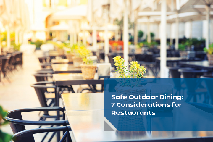 Outdoor best sale dining safe